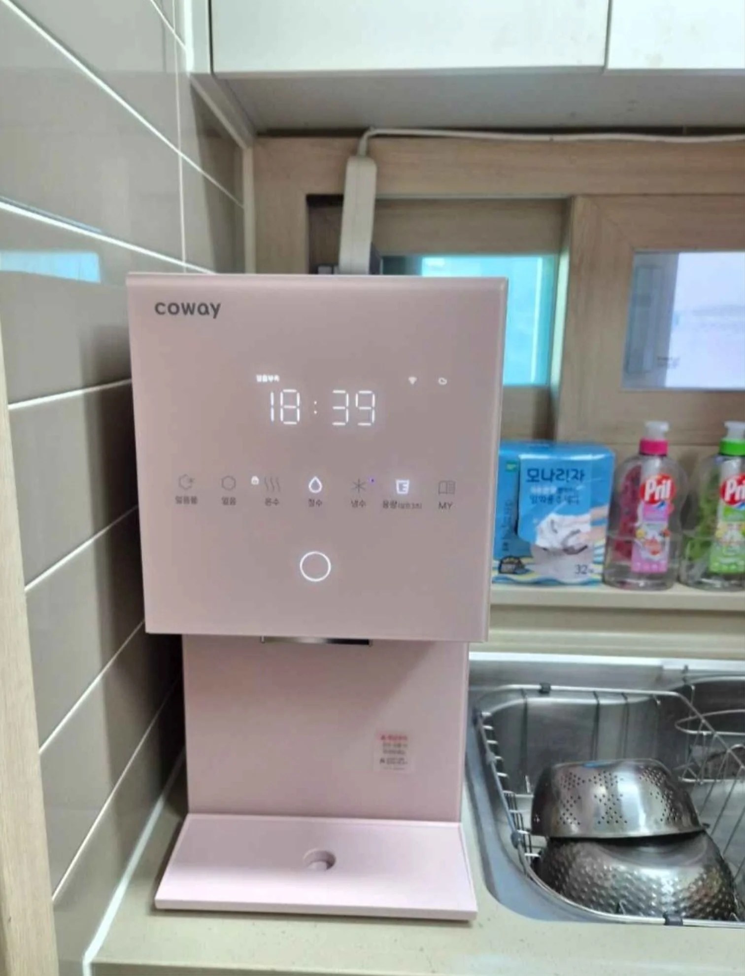 광교 부평빌트인정수기설치 조리대 위(블루그레이 톤)
